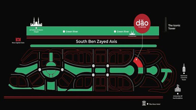 موقع مول داو تاور العاصمة الادارية