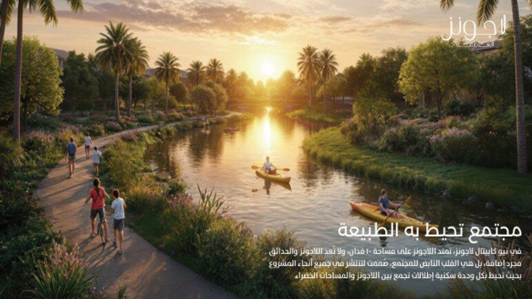 اطلالات مشروع لاجونز العاصمة الإدارية