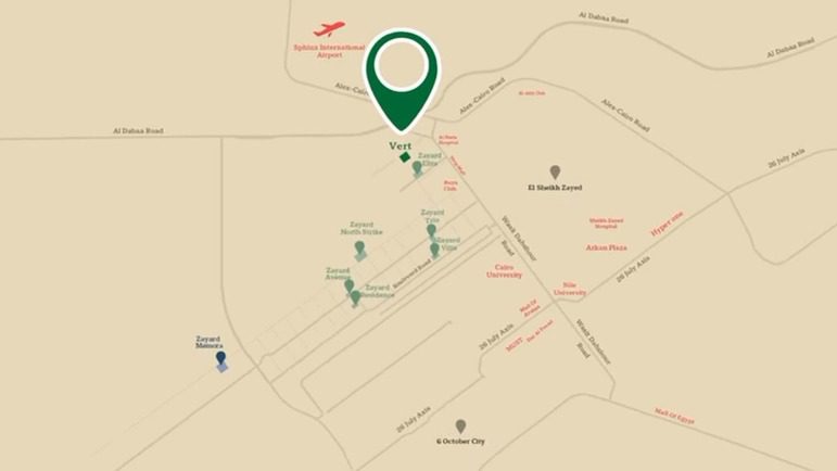 موقع كمبوند فيرت زايد الجديدة