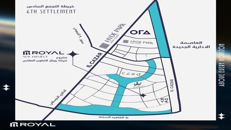 موقع كمبوند نجم التجمع السادس