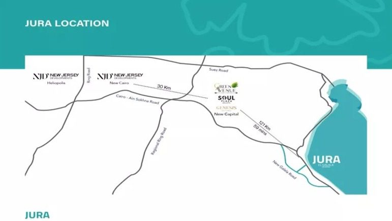 موقع قرية جورا العين السخنة