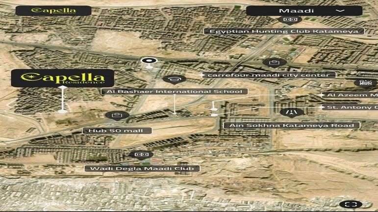 موقع كمبوند كابيلا ريزيدنس المعادي