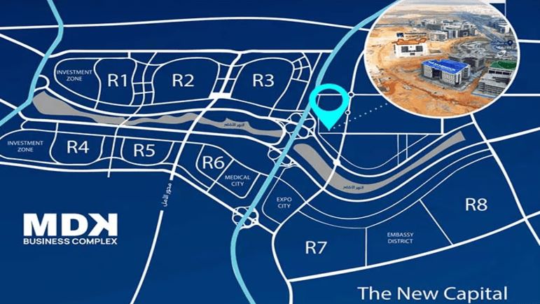 موقع مشروع MDK العاصمة الإدارية الجديدة