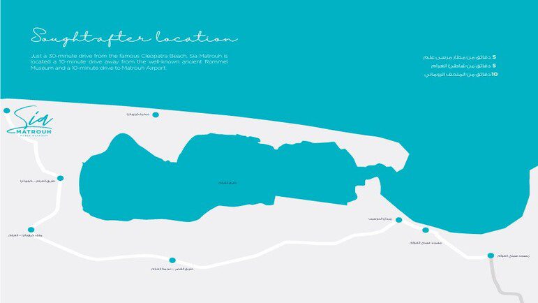 موقع قرية سيا مرسي مطروح