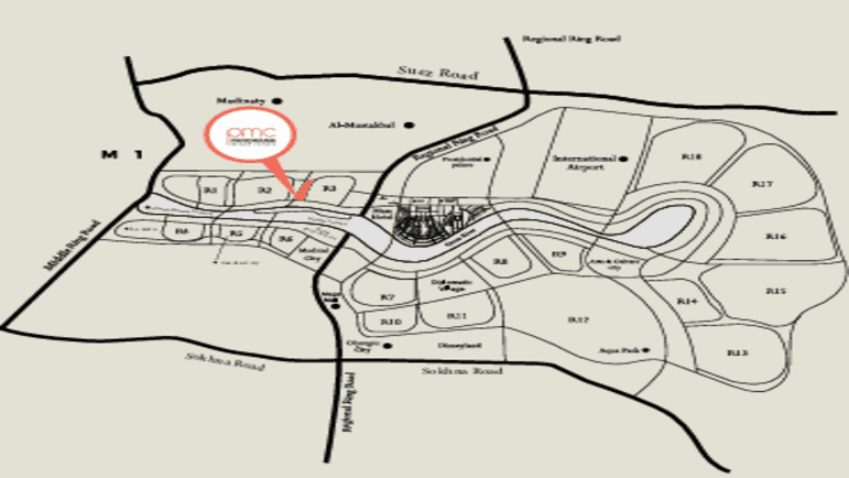 موقع مشروع PMC العاصمة الإدارية