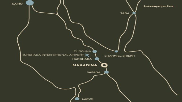 موقع قرية ماكادينا الغردقة