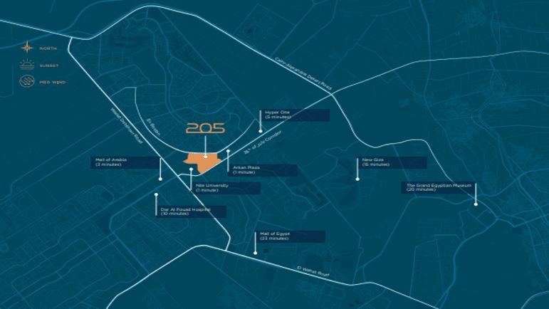 موقع كمبوند كانال ووك ايلاند الشيخ زايد