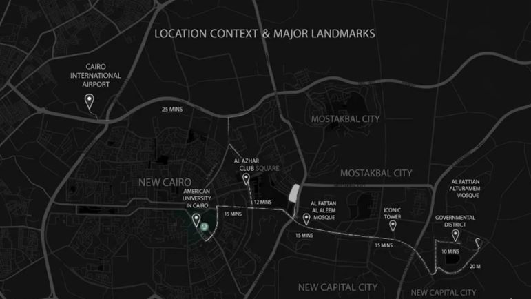 موقع كمبوند كوليكتيف القاهرة الجديدة