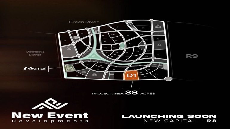موقع مشروع نيو ايفينت R8 العاصمة الإدارية
