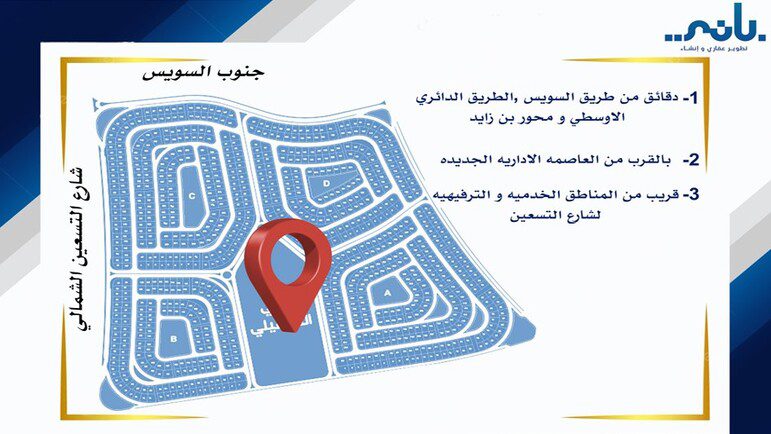 موقع مشروع باني التجمع الخامس